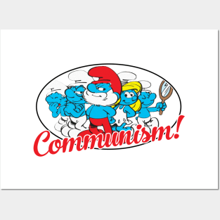 Smurfs - Communism light Posters and Art